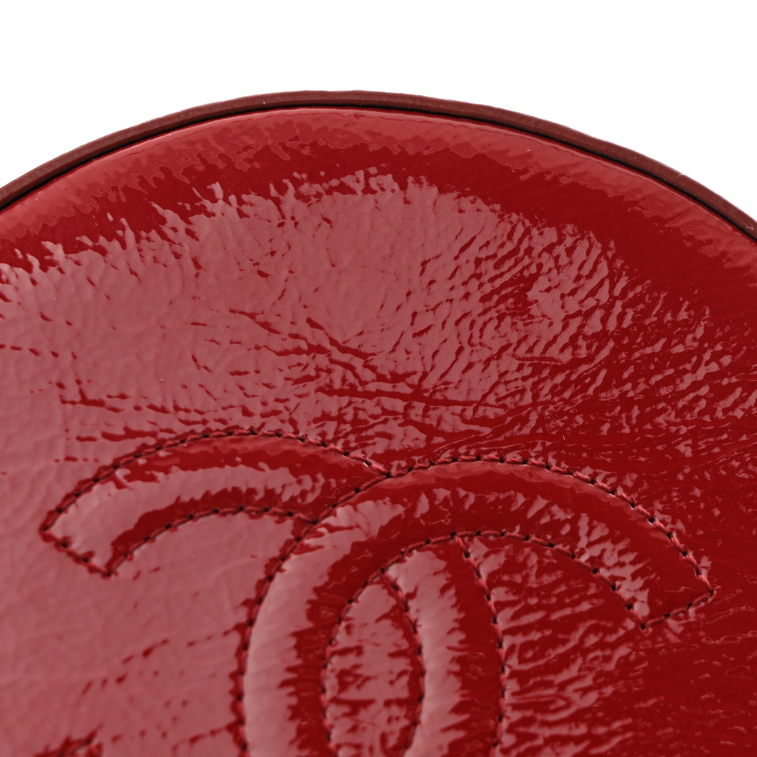 Chanel Patent Round As Earth Evening Bag Red 11 of 12