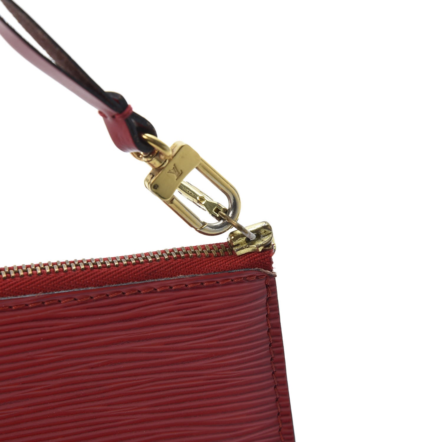 Louis Vuitton Epi Pochette Accessories 24 Castillan Red 8 of 10