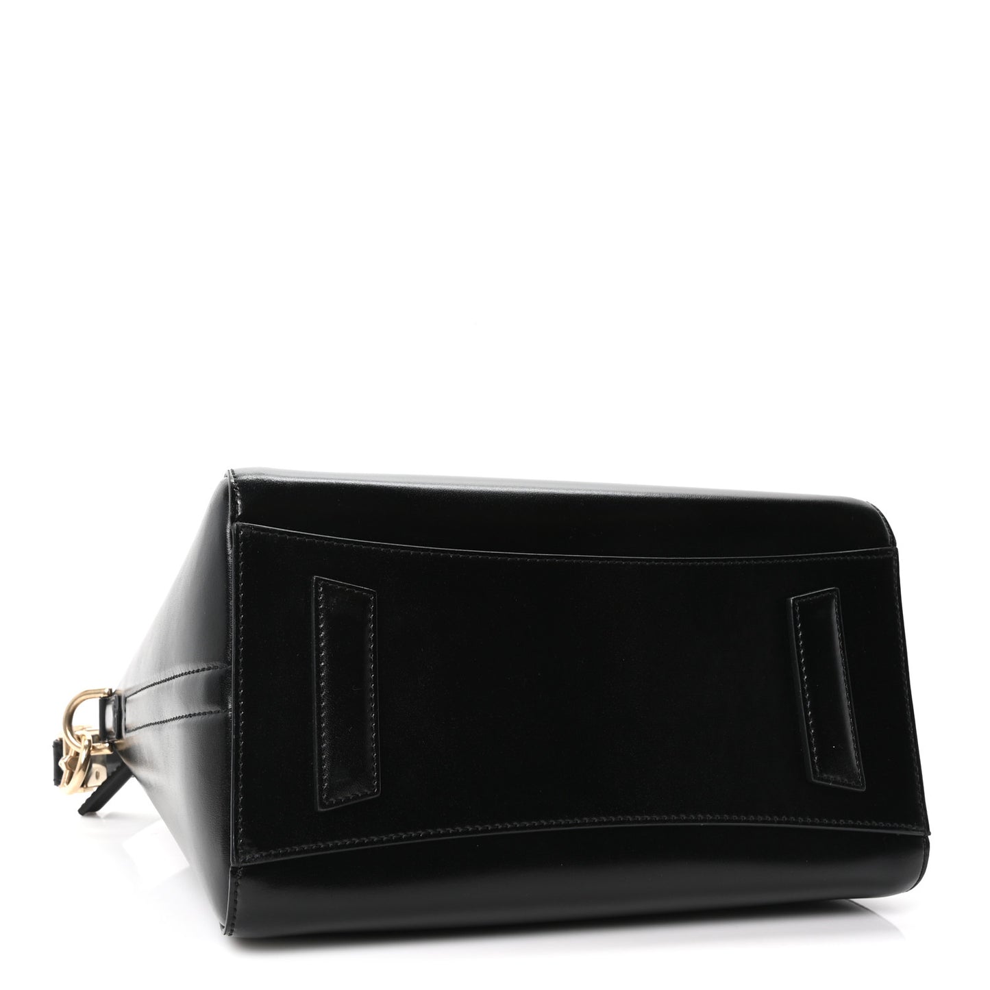 Shiny Lord Calfskin Small Antigona Black