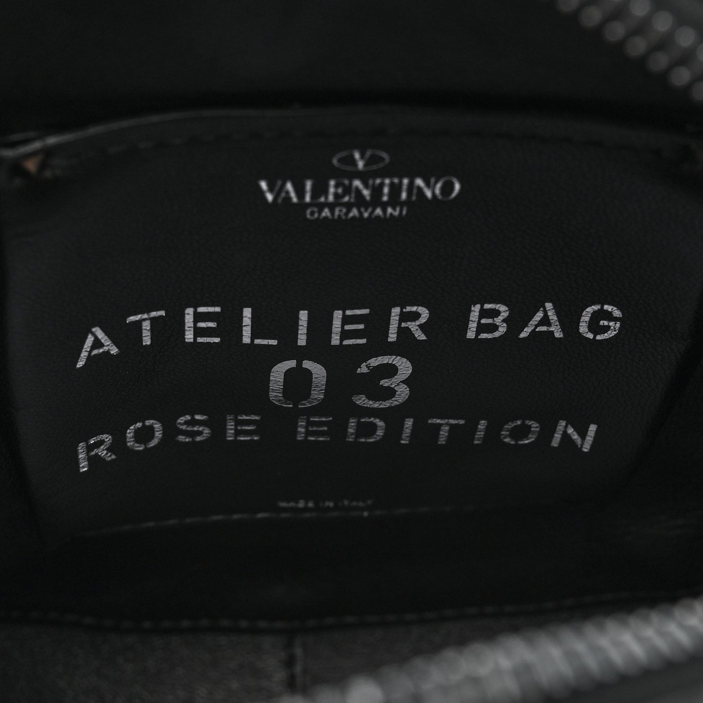 Nappa Atelier 03 Rose Edition Round Crossbody Bag Black