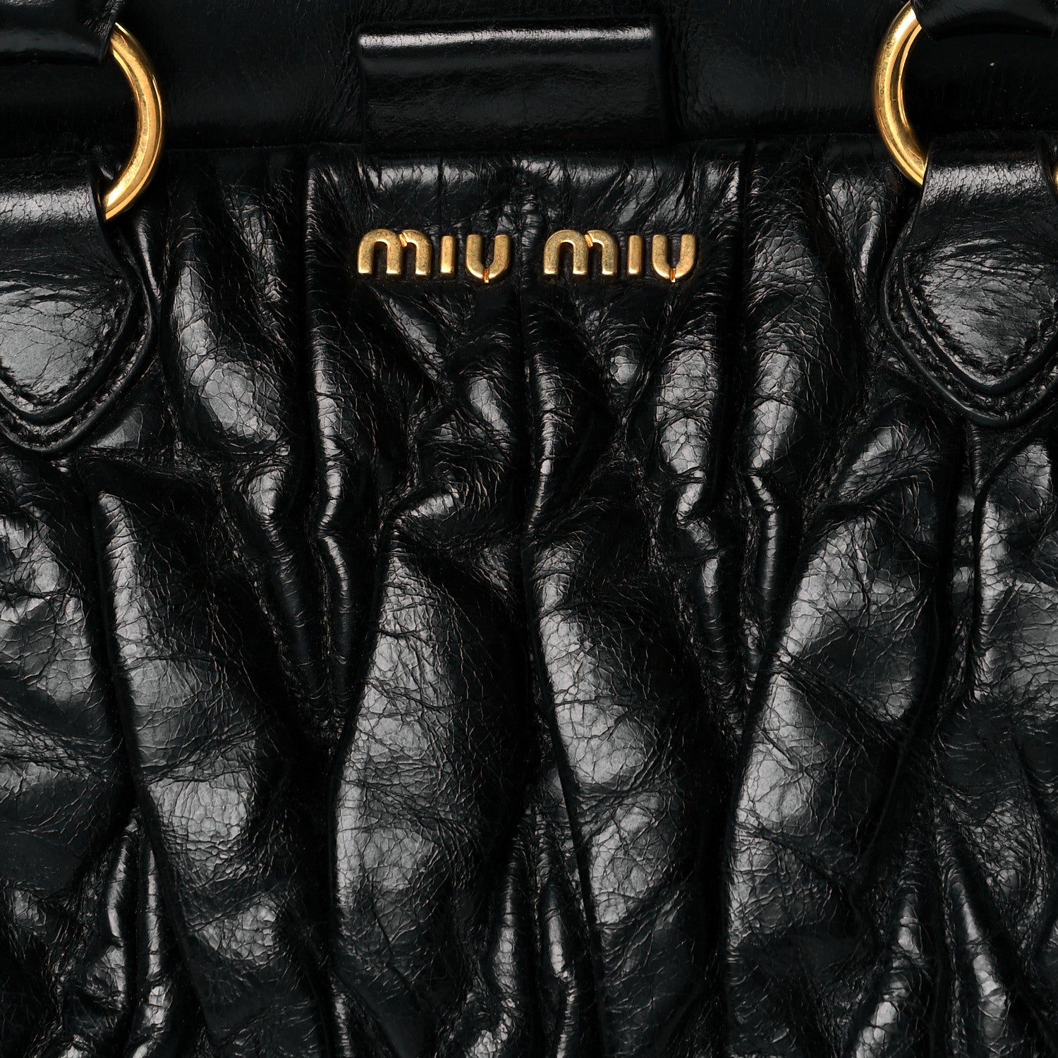 Miu Miu Nappa Matelasse Lux Top Handle Satchel Black 8 of 10