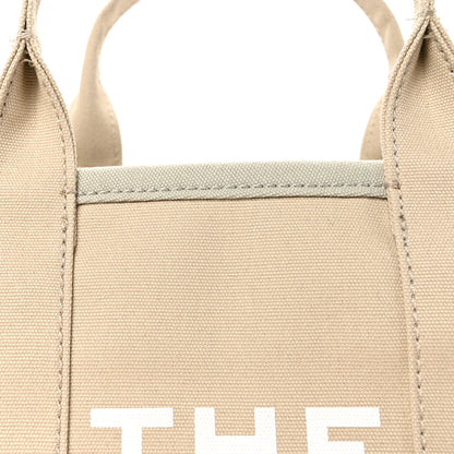 Marc Jacobs Cotton Canvas Colorblock Medium The Traveler Tote Bag Beige Multicolor 8 of 10