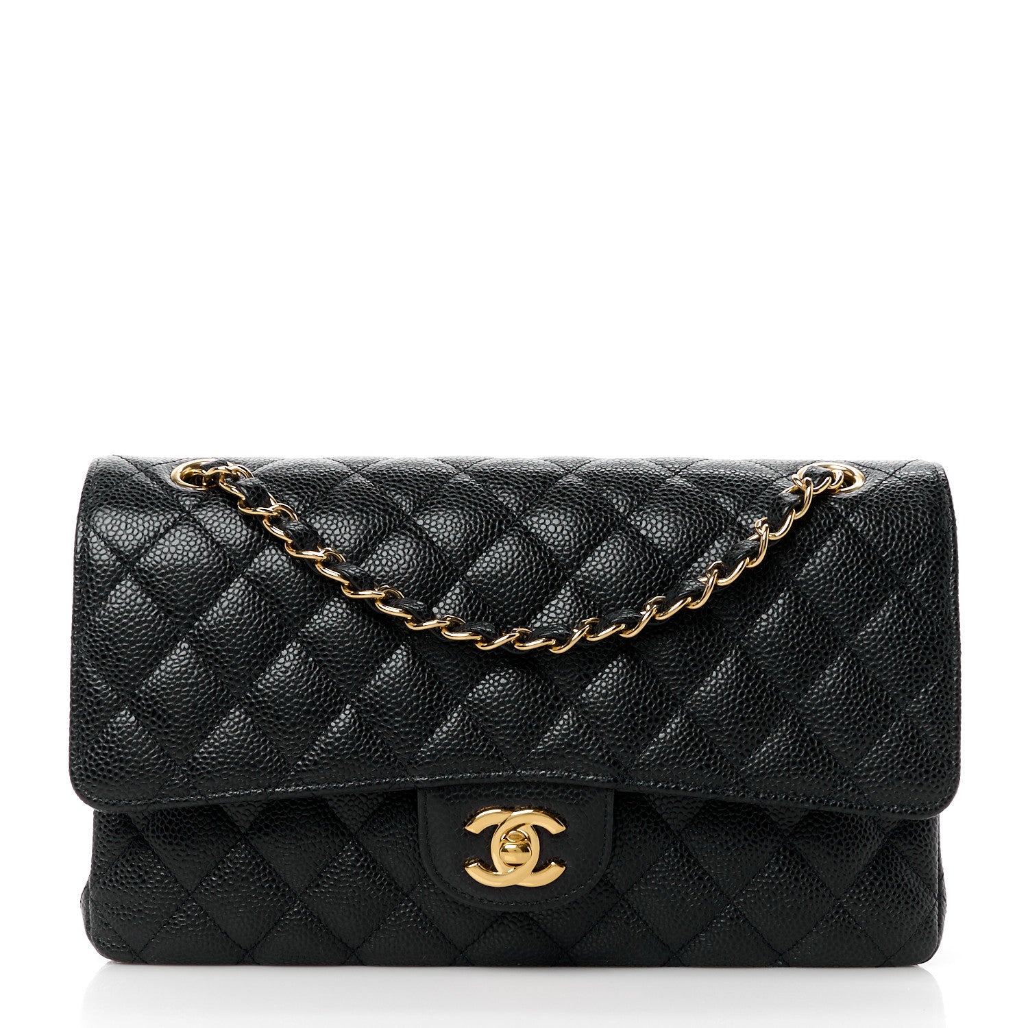 Chanel Caviar Quilted Medium Double Flap Black 1 of 11
