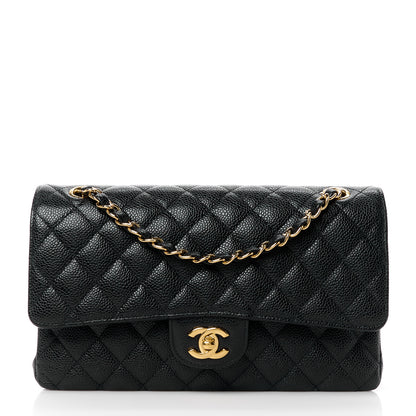 Chanel Caviar Quilted Medium Double Flap Black 1 of 11