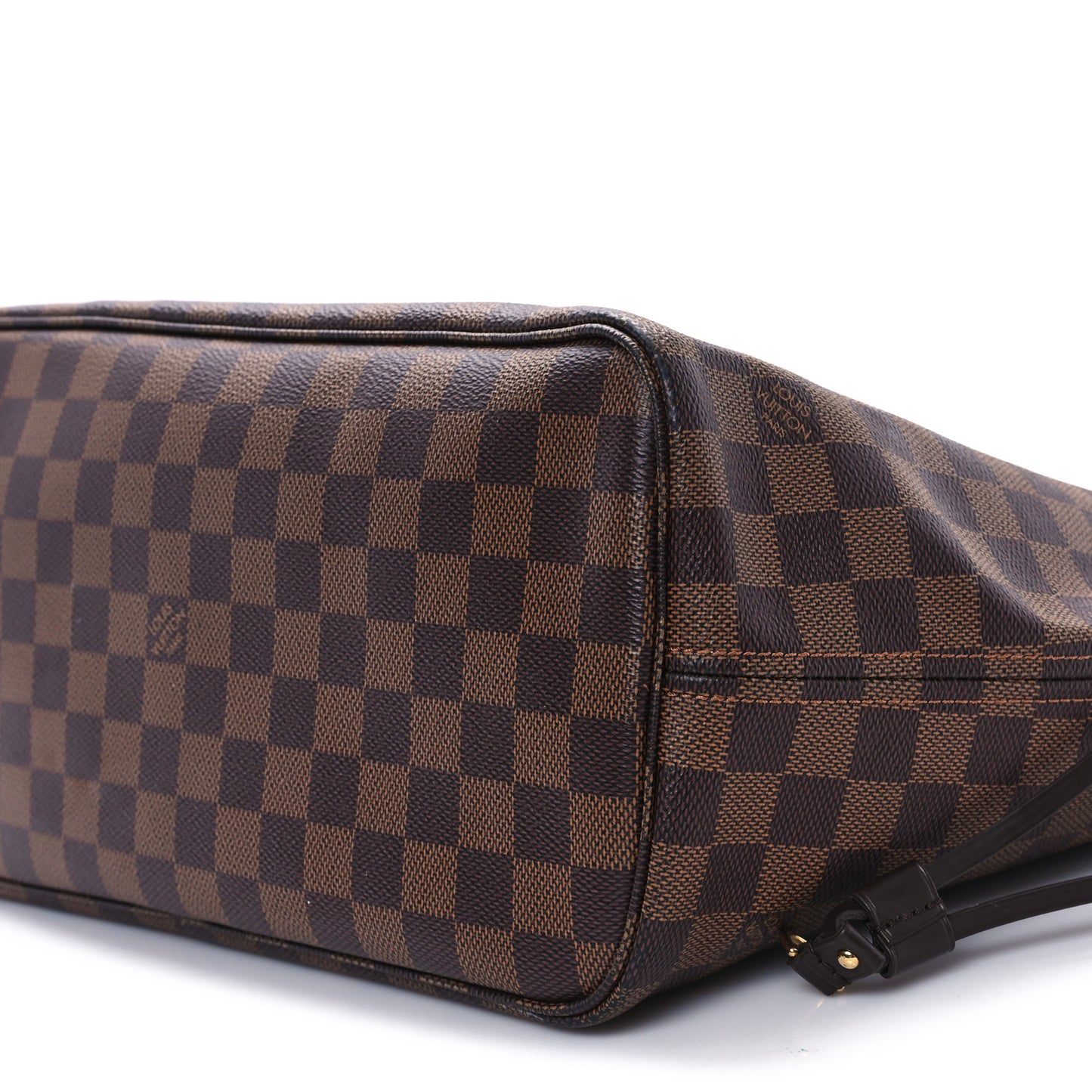 Damier Ebene Braided Neverfull MM Pink