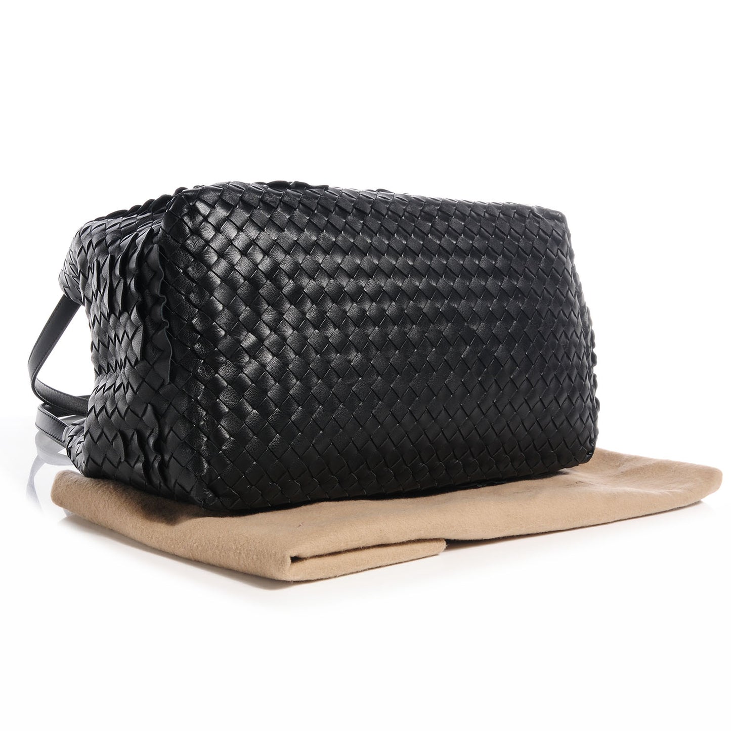 Nappa Intrecciato Small Minionde Tote Nero Black