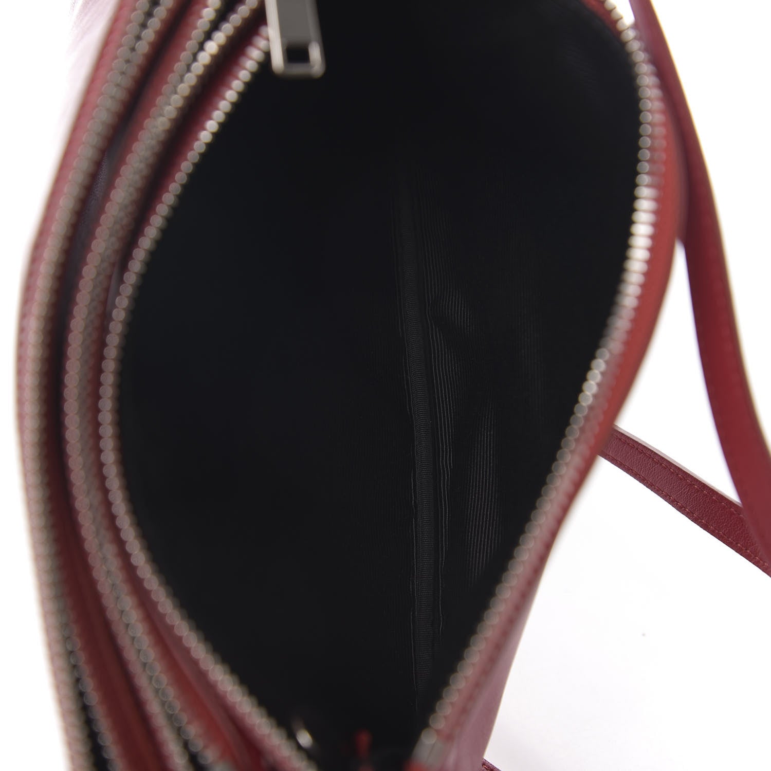 Celine Lambskin Small Trio Crossbody Bag Red 6 of 13