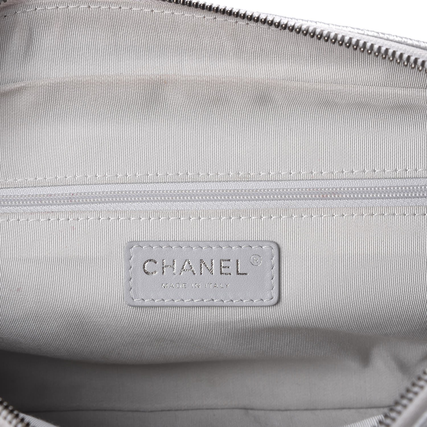 Chanel Metallic Calfskin Quilted Medium Casual Rock Flap Silver 6 of 15