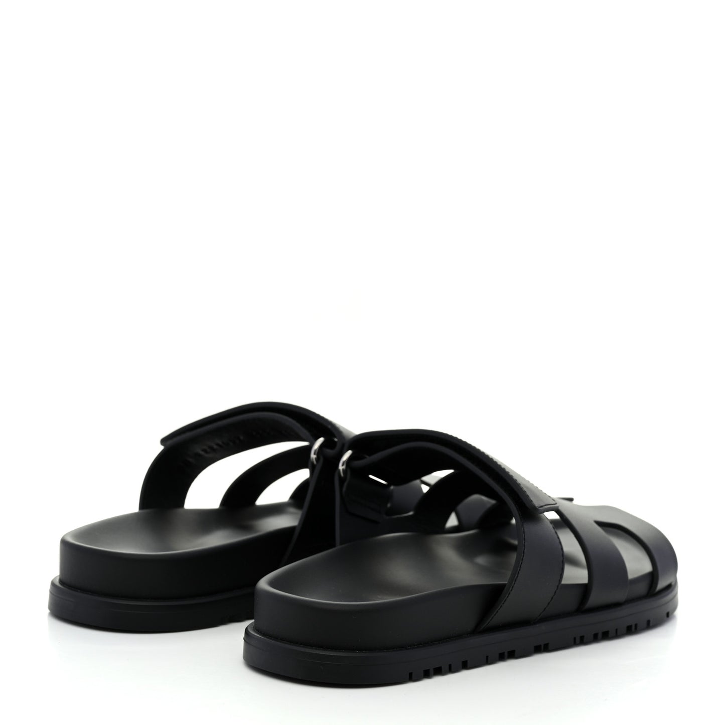 Calfskin Womens Chypre Sandals 36.5 Black