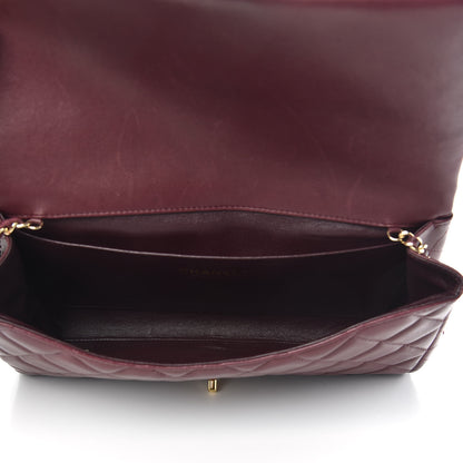 Chanel Lambskin Quilted Clutch With Chain Flap Bordeaux 5 of 16