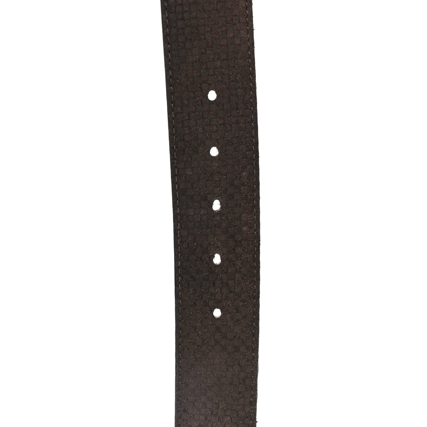 Louis Vuitton Suede Calfskin Mini Damier 40mm LV Initiales Belt 100 40 Moka 6 of 7