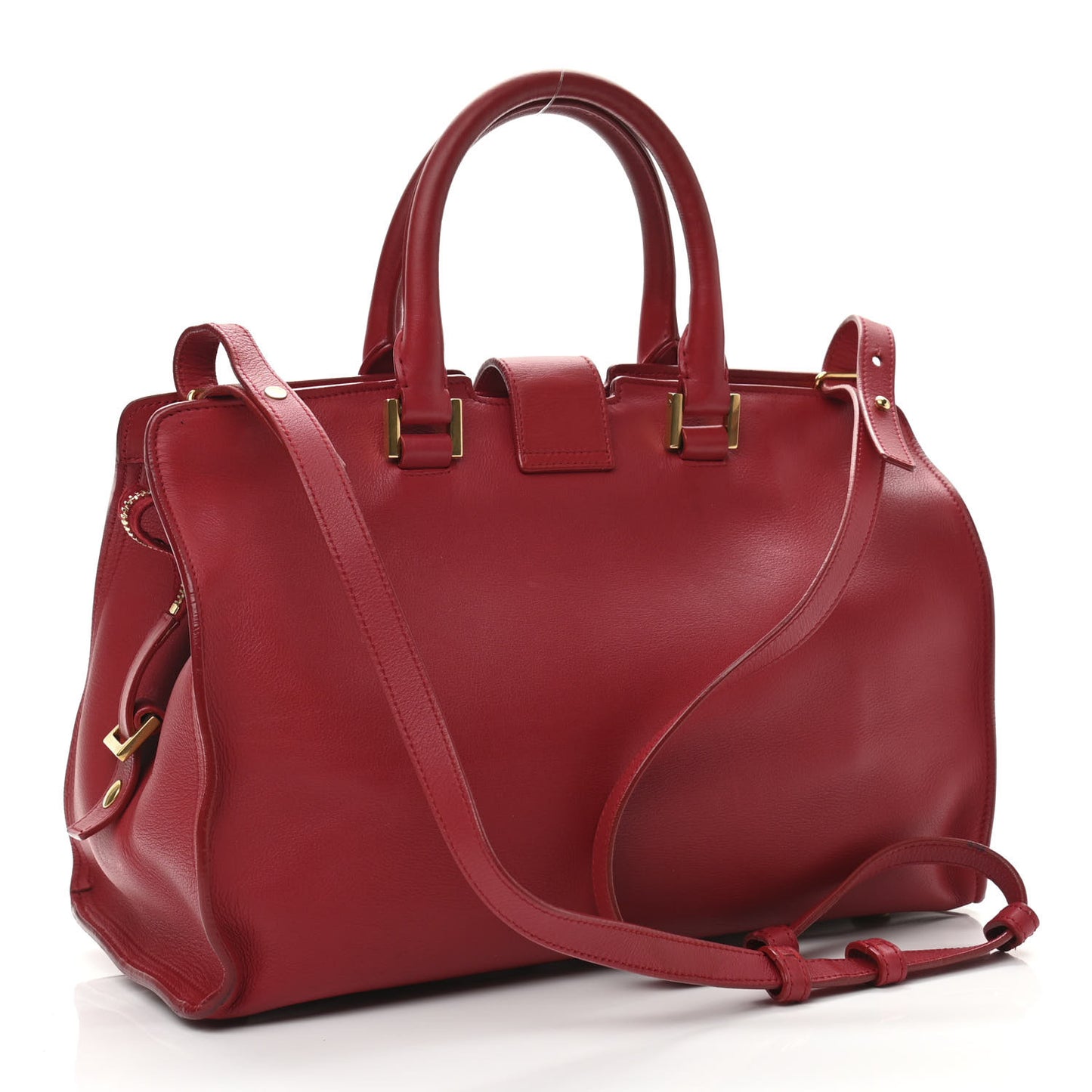 Smooth Calfskin Medium Y Ligne Cabas Red