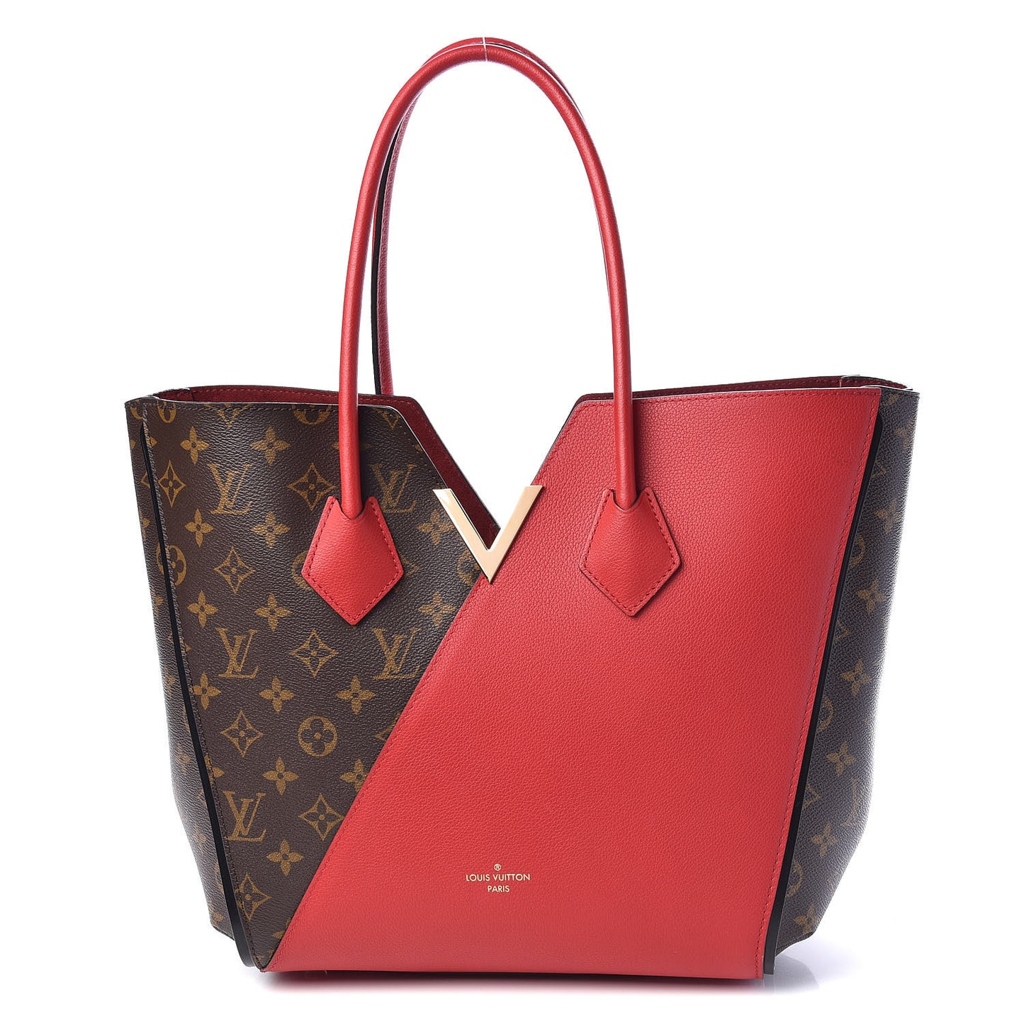 Calfskin Monogram Kimono Tote Cherry