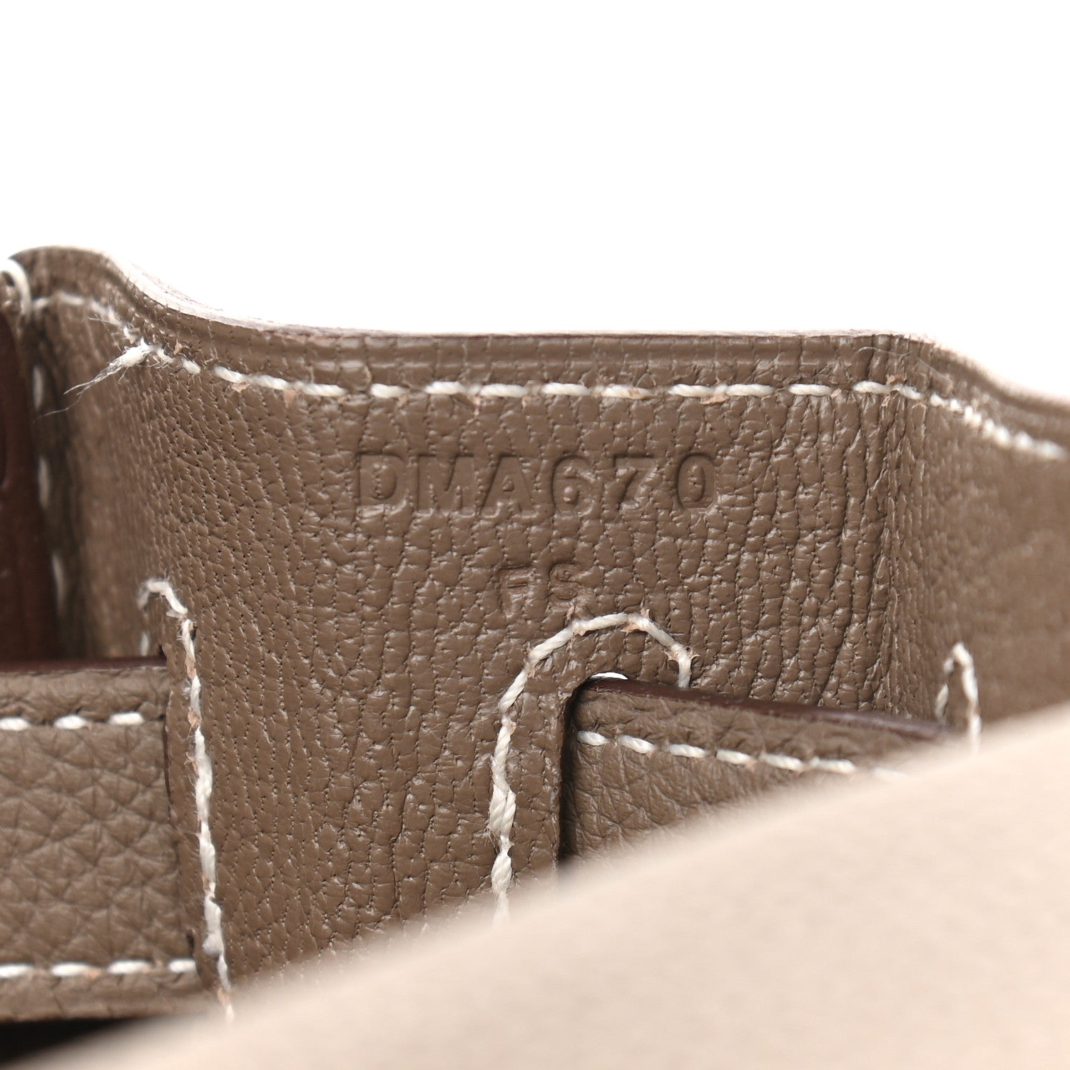 Hermes Togo Kelly Retourne 28 Etoupe 6 of 10
