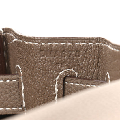 Hermes Togo Kelly Retourne 28 Etoupe 6 of 10