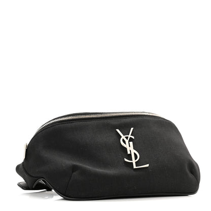 Saint Laurent Canvas Monogram Belt Bag Black 4 of 10