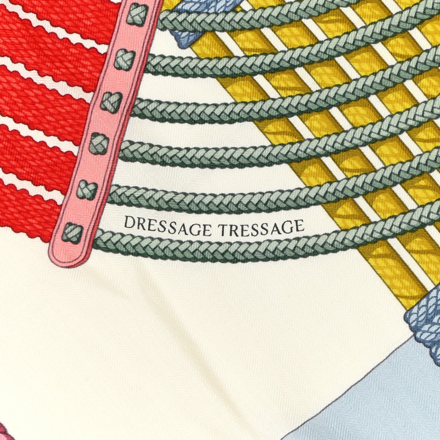 Cashmere Silk Dressage Tressage Shawl 140 Bleu Ciel Rose Rouge