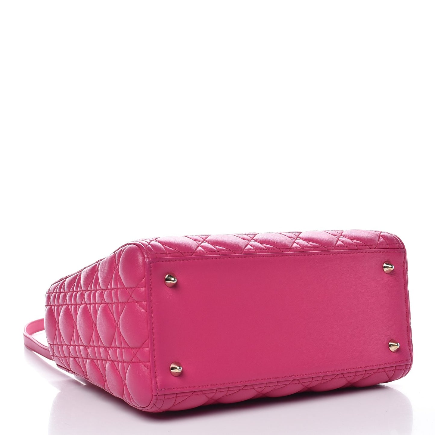 Lambskin Cannage Medium Lady Dior Pink