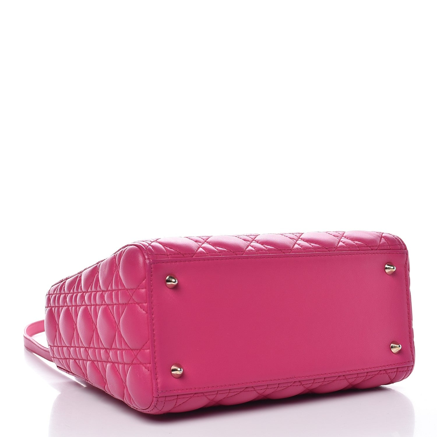 Christian Dior Lambskin Cannage Medium Lady Dior Pink 5 of 13