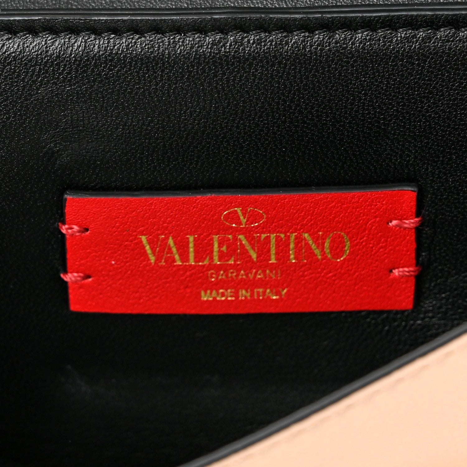 Valentino Garavani Smooth Calfskin Small VRing Crossbody Bag Rose Cannelle Light Ivory Cerise 6 of 11