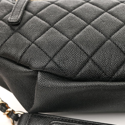 Chanel Caviar Quilted Filigree Waist Bag Black 14 of 15