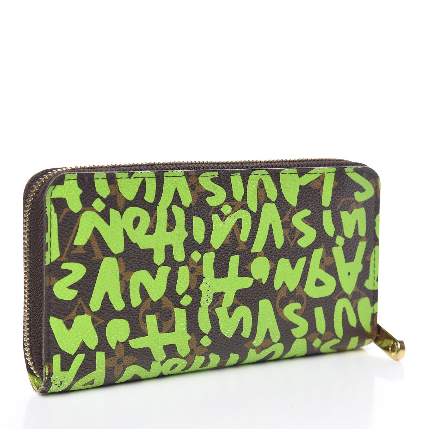 Louis Vuitton Monogram Graffiti Zippy Wallet Green 3 of 10