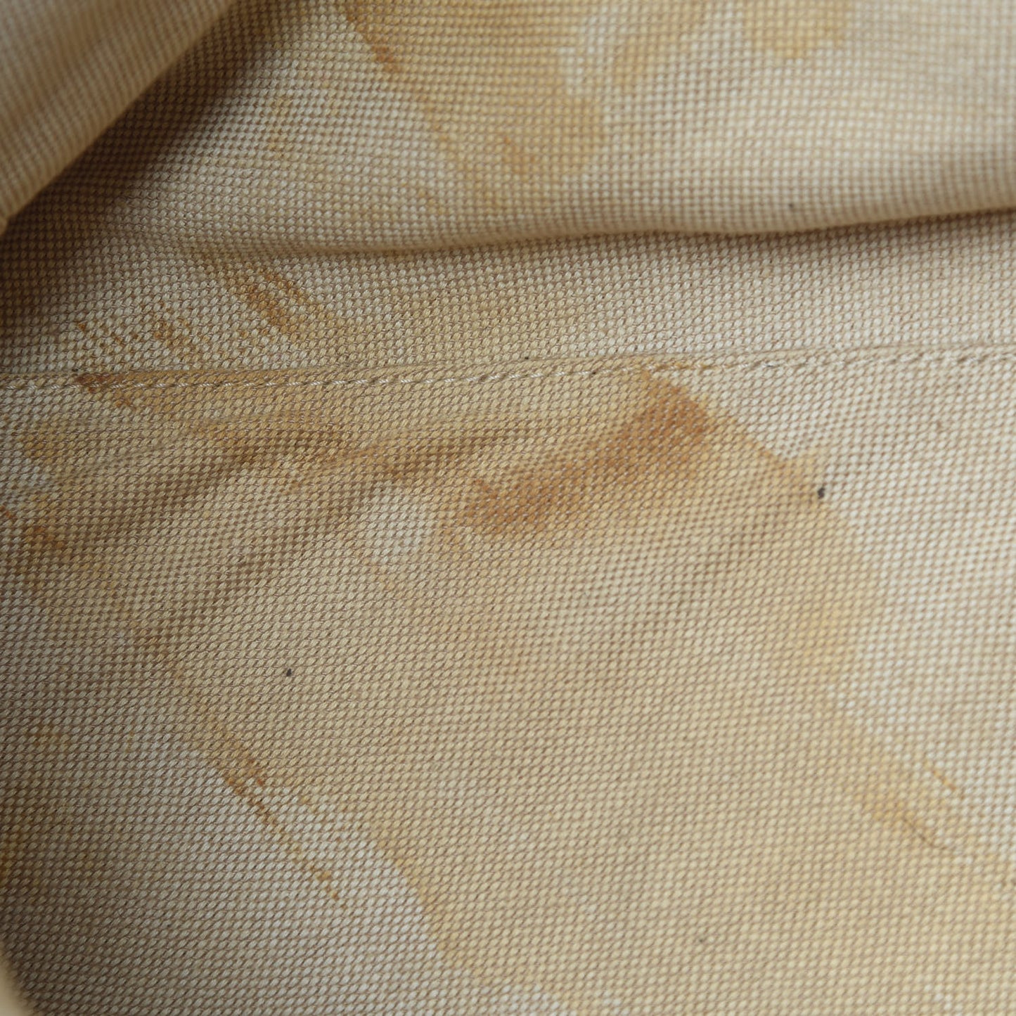 Striped Visetos Shopping Tote Beige