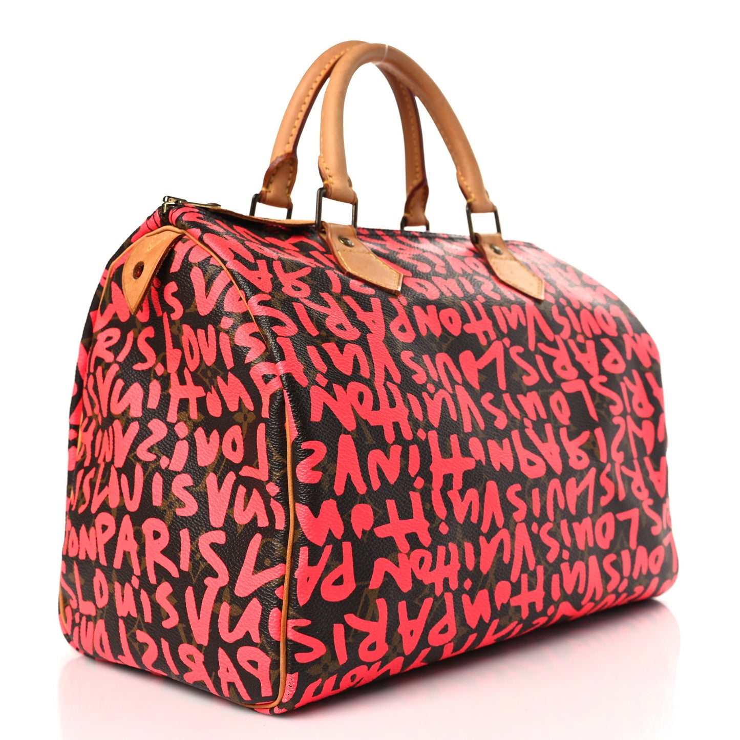 Monogram Graffiti Speedy 30 Fuchsia