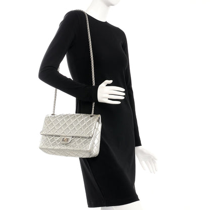 Chanel Metallic Aged Calfskin Quilted 2.55 Reissue 226 Flap Silver 3 of 11