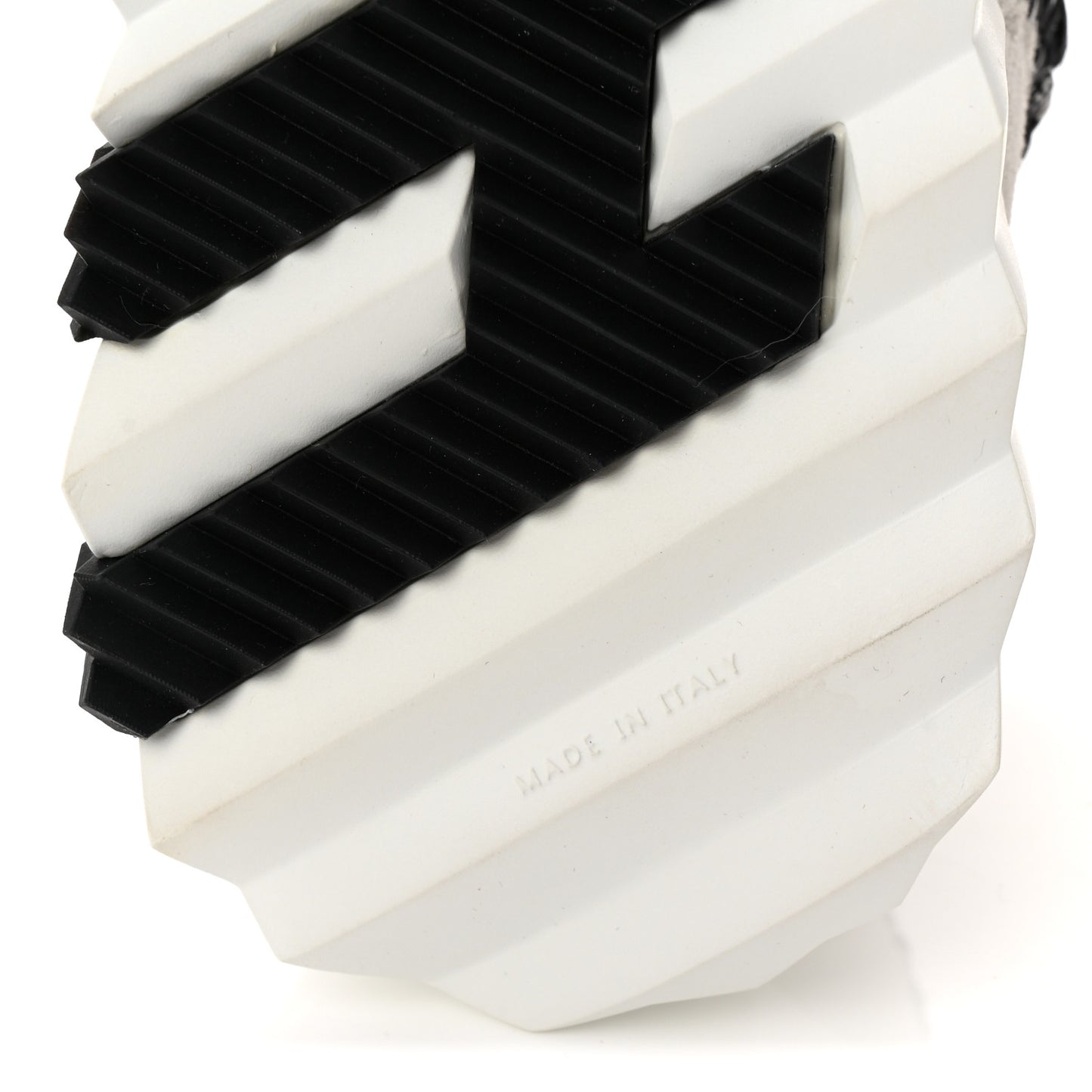 Braided Silk Sneakers 37.5 Black White