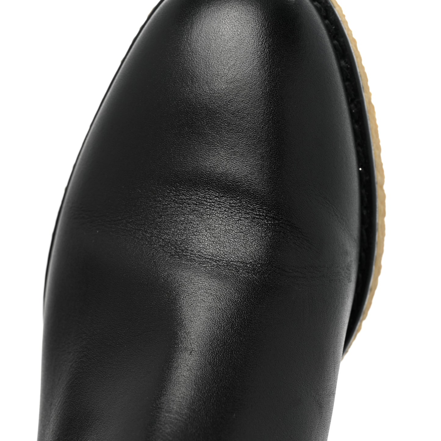 Calfskin Follow Ankle Boots 37.5 Black