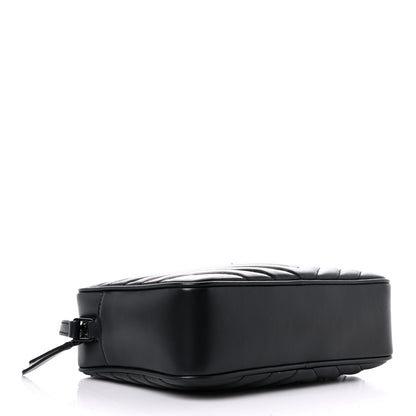 Saint Laurent Calfskin Matelasse Monogram Lou Camera Bag Black 4 of 9