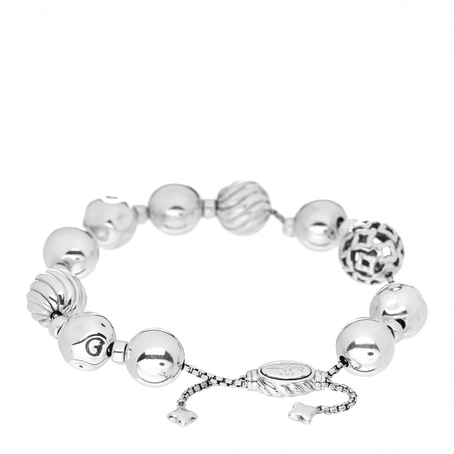 Sterling Silver 14mm Elements Bead Bracelet