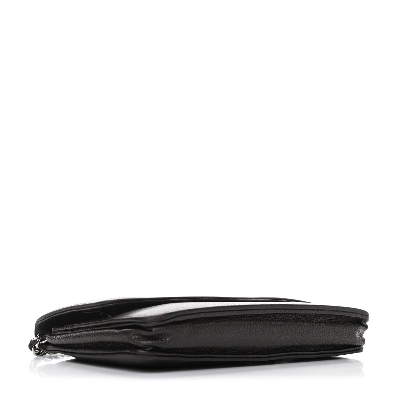 Chanel Caviar Timeless CC Wallet On Chain WOC Dark Brown 3 of 8