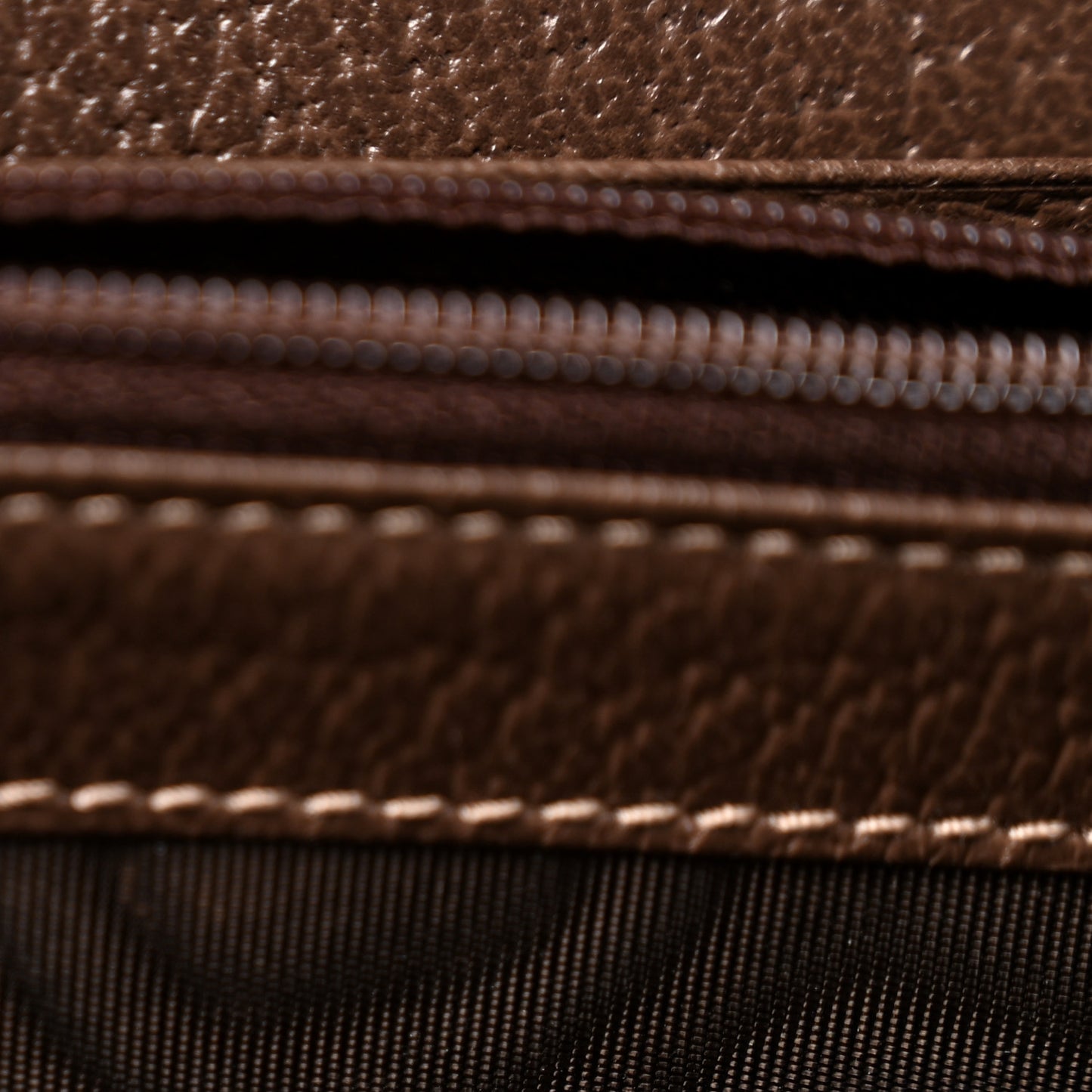 GG Supreme Monogram Web Ophidia Wallet On Chain Brown