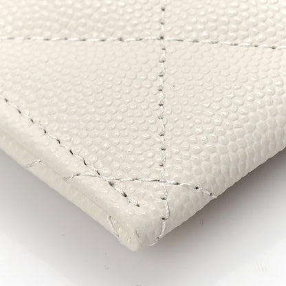 Chanel Caviar Quilted Card Holder White 9 of 11