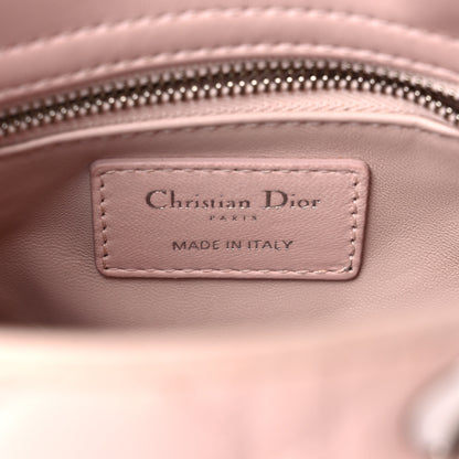 Christian Dior Lambskin Cannage Mini Lady Dior Crystal Strap Rose Poudre 5 of 24