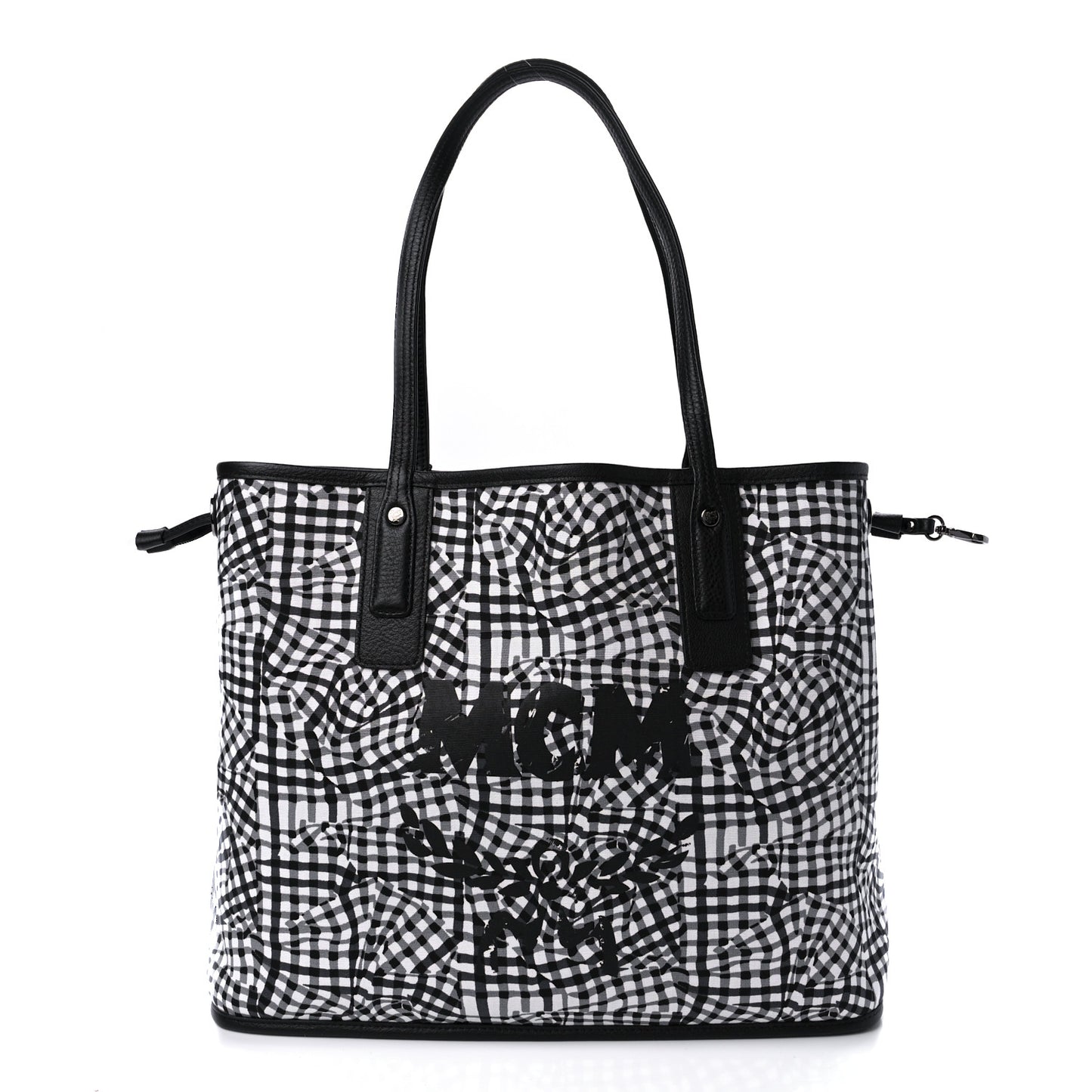 Visetos Medium Reversible Shopper Tote Black