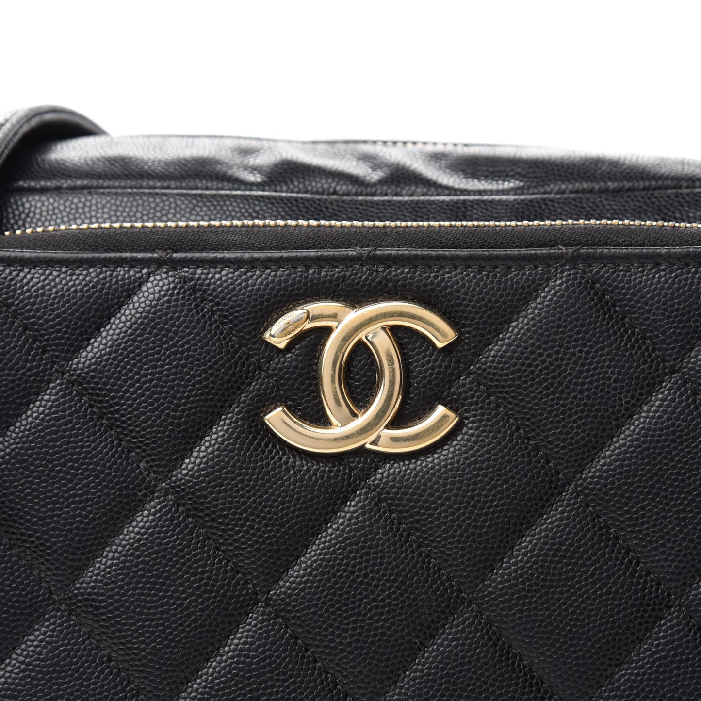 Caviar Quilted Medium Business Affinity Camera Case Black