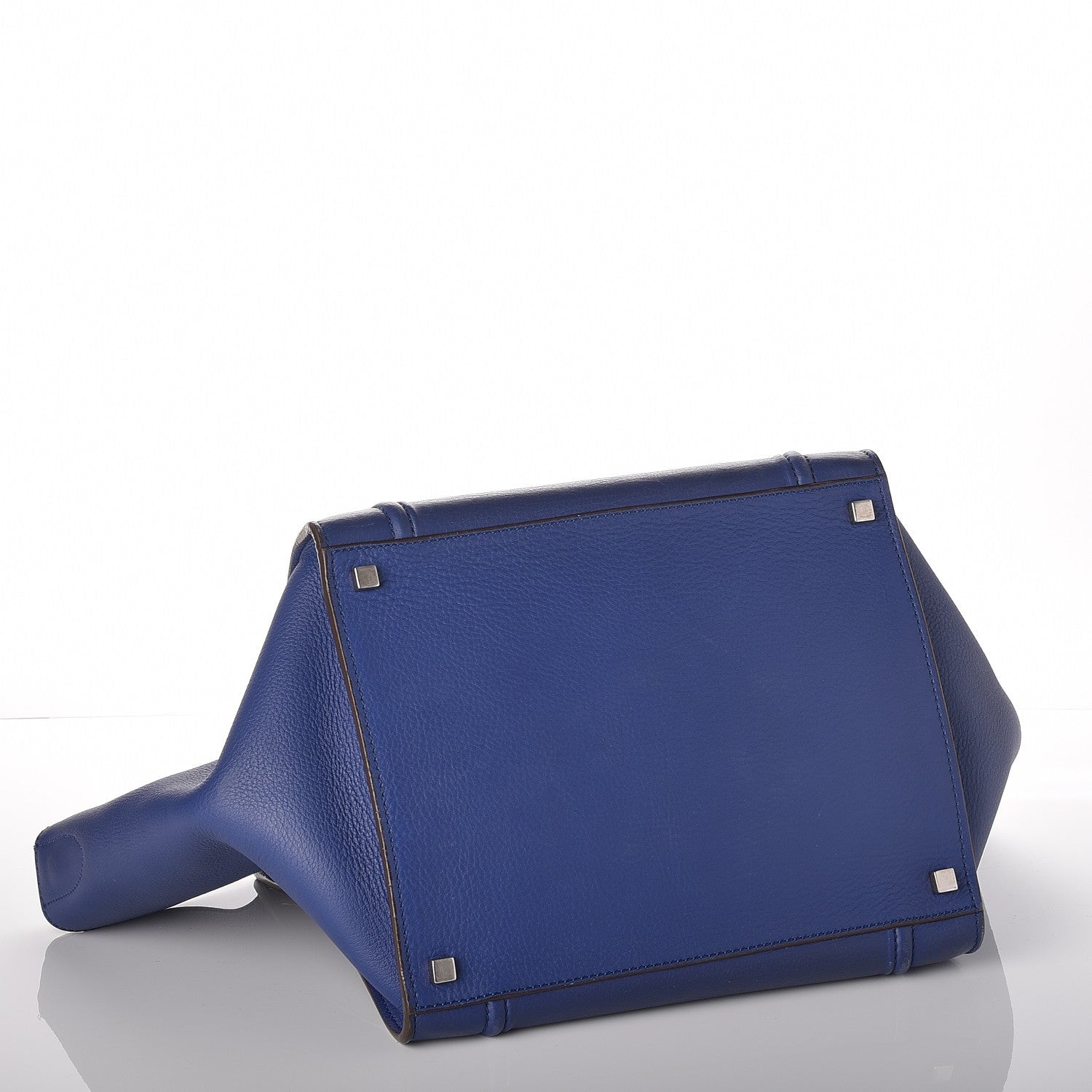 Celine Supple Calfskin Medium Phantom Luggage Indigo 4 of 8