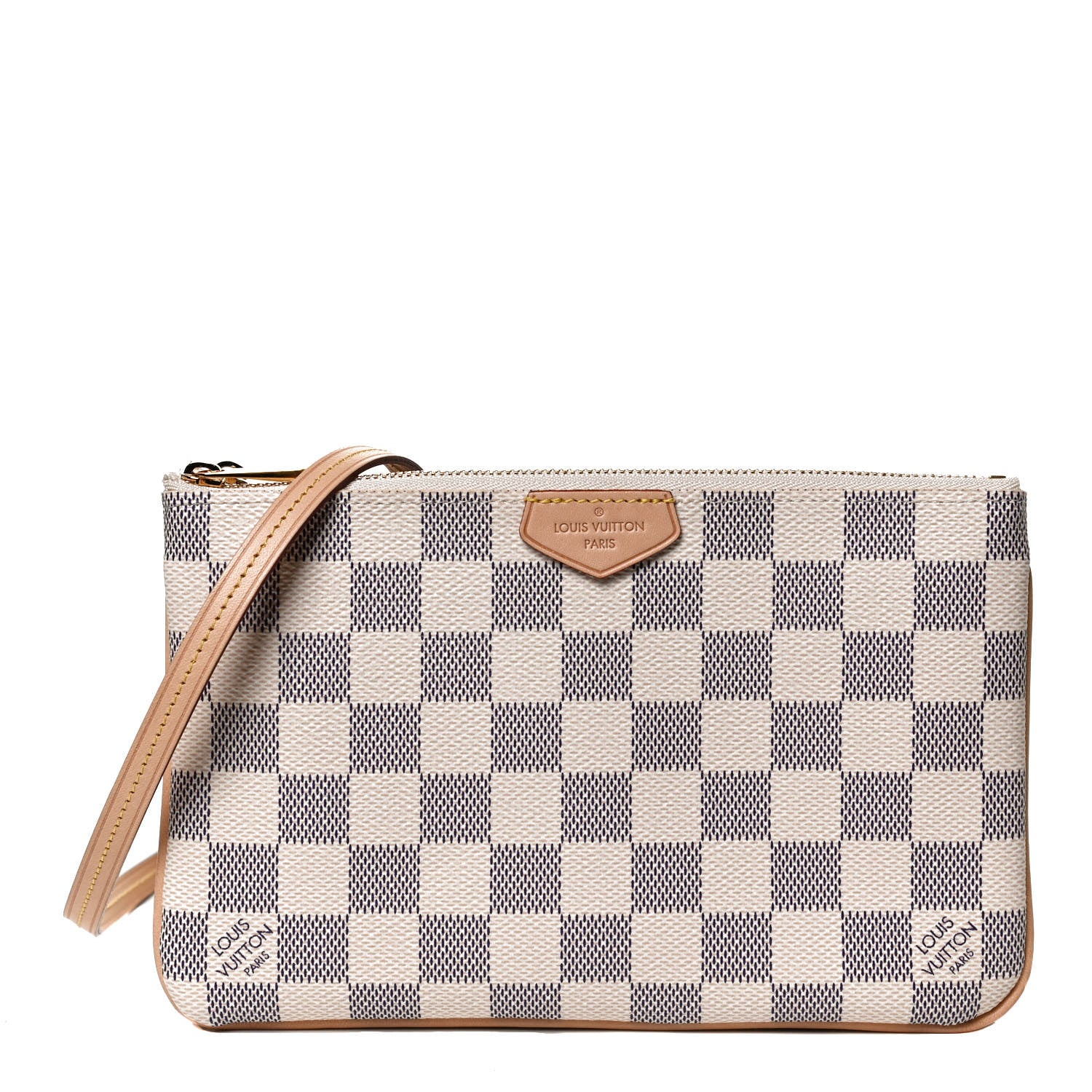 Louis Vuitton Damier Azur Double Zip Pochette 1 of 11