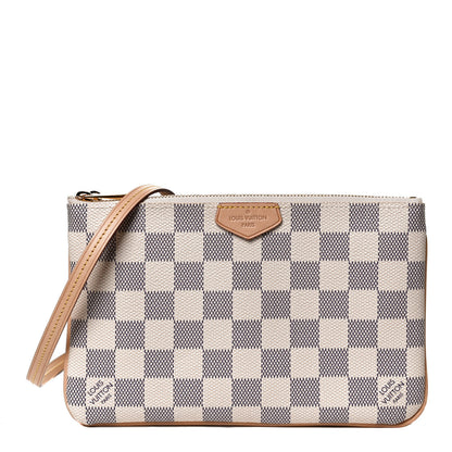 Louis Vuitton Damier Azur Double Zip Pochette 1 of 11