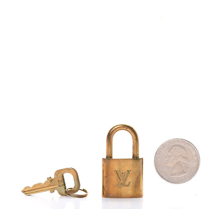 Louis Vuitton Brass Lock and 2 Keys Set #310 2 of 7