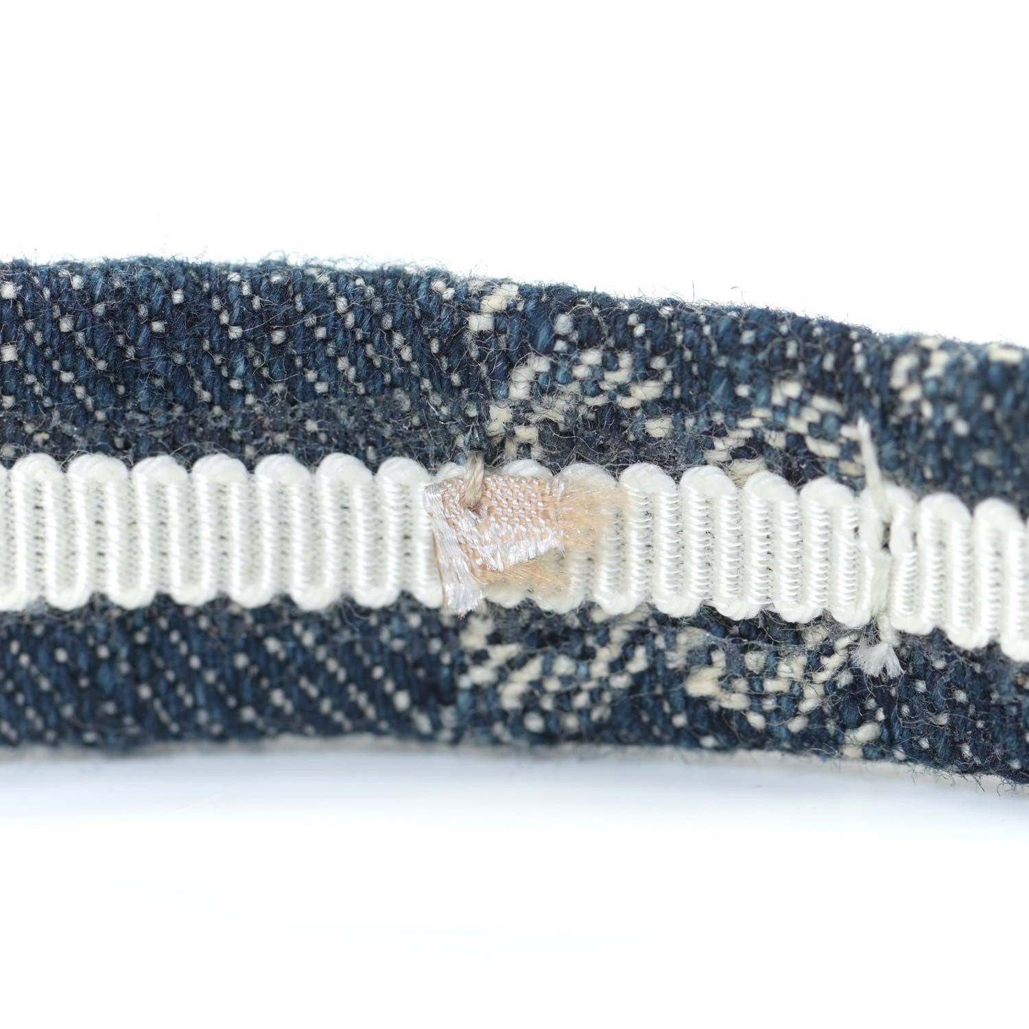 Gucci Denim Monogram Headband 7 of 7