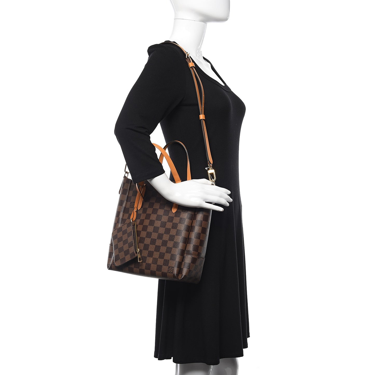 Damier Ebene Belmont PM Safran