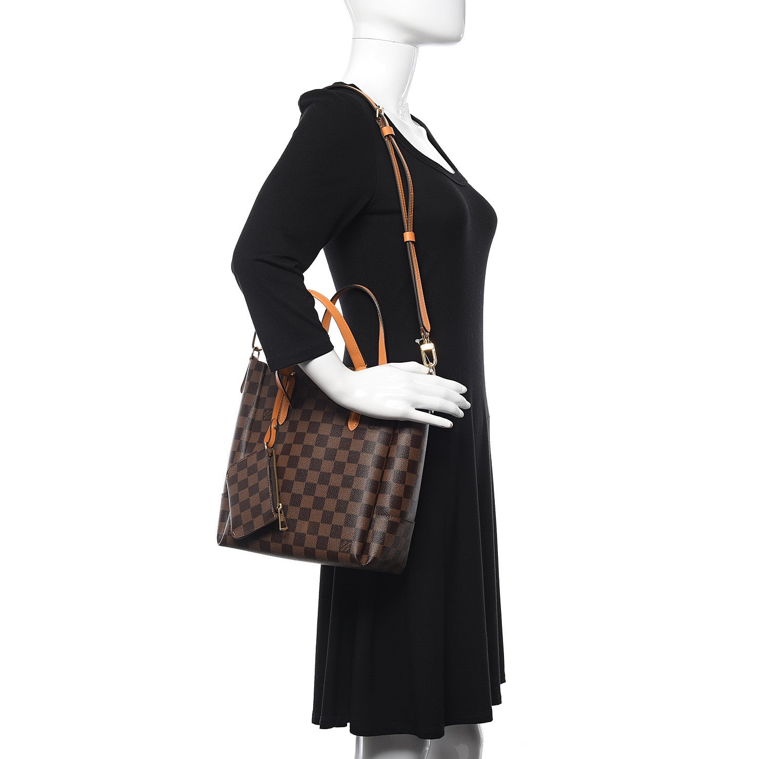 Louis Vuitton Damier Ebene Belmont PM Safran 2 of 8