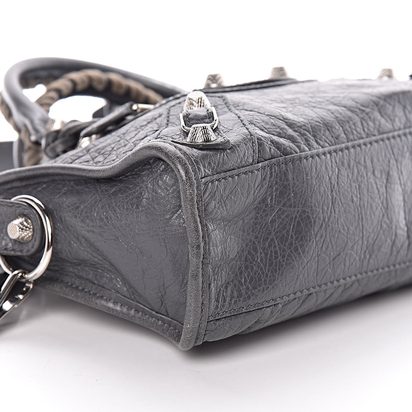 Agneau Giant 12 Silver Hardware Mini City Gris Tarmac