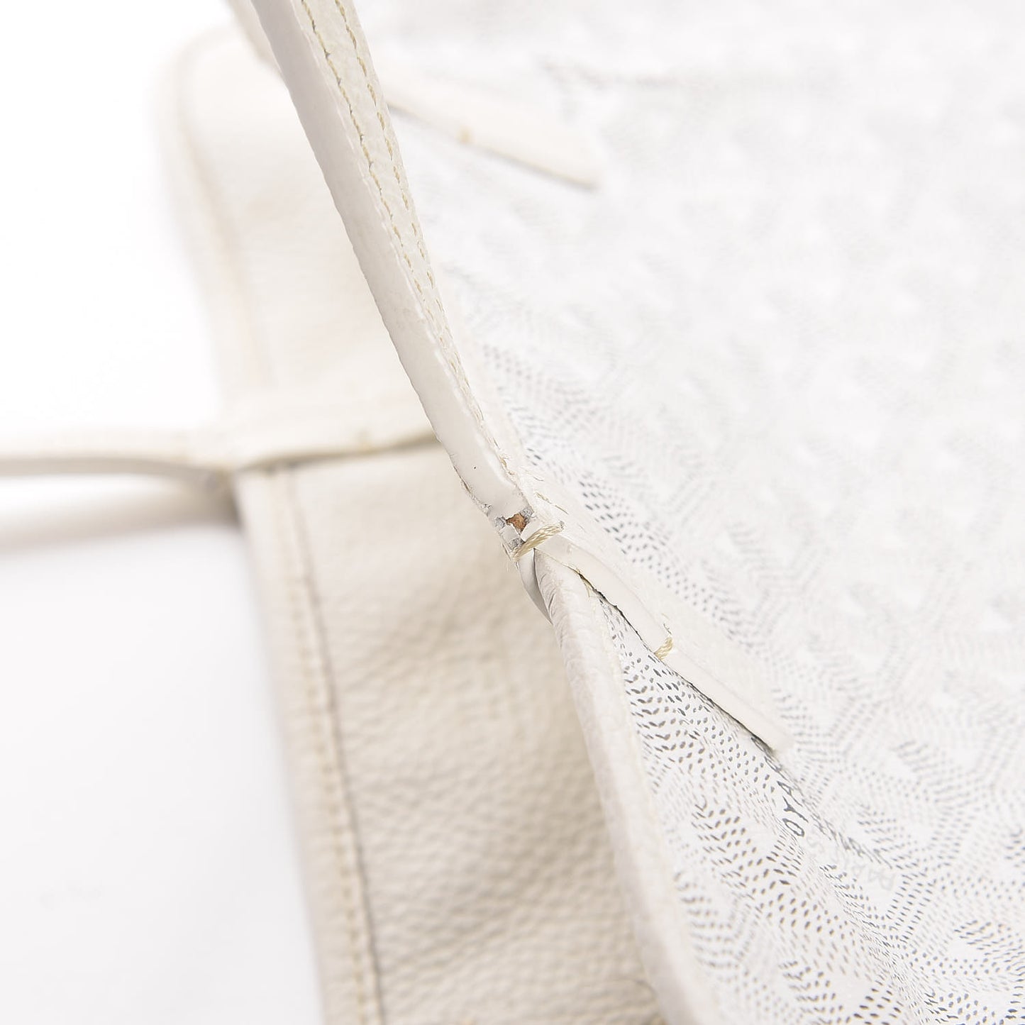 Goyardine Sac Hardy Pet Carrier PM White