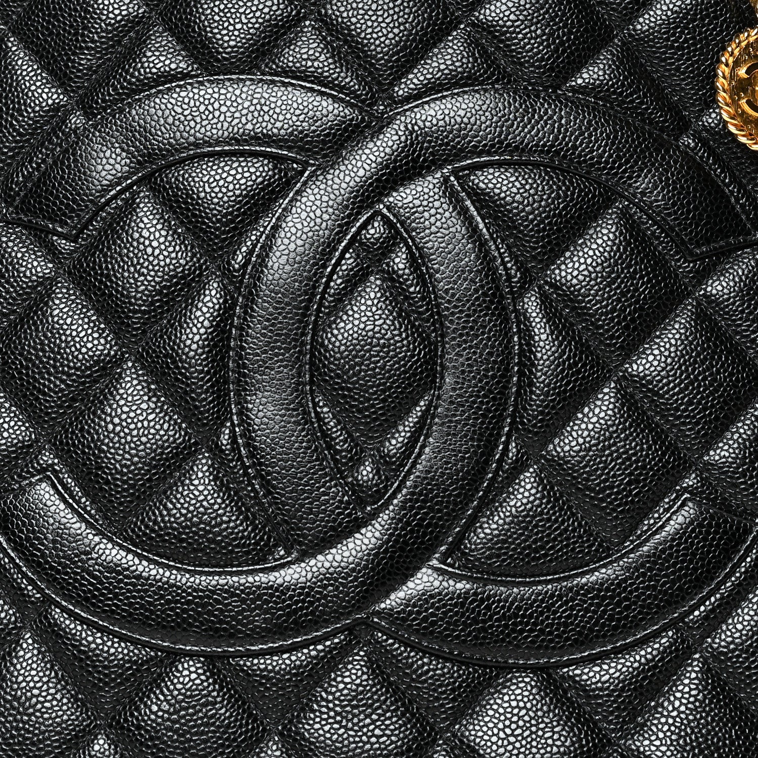 Chanel Caviar Quilted Medallion Tote Black 8 of 10