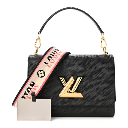 Louis Vuitton Epi Twist Top Handle Shoulder Bag MM Black 1 of 11